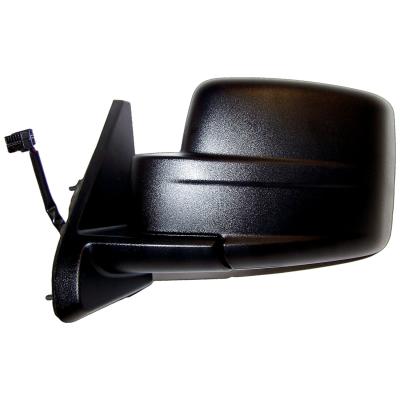 Black ; Left Power, Heated, Manual Folding Mirror for 2007-2014 Jeep MK Patriot Crown Automotive