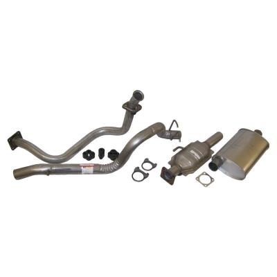 Exhaust Kit for 1987-1992 Jeep YJ Wrangler w/ 2.5L Engine Crown Automotive