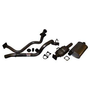 Exhaust Kit for 1987-1992 Jeep YJ Wrangler w/ 2.5L Engine Crown Automotive