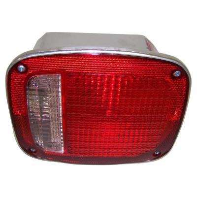 Left Tail Lamp w/ Chrome Body for 1976-1980 Jeep CJ-5, CJ-7 Crown Automotive