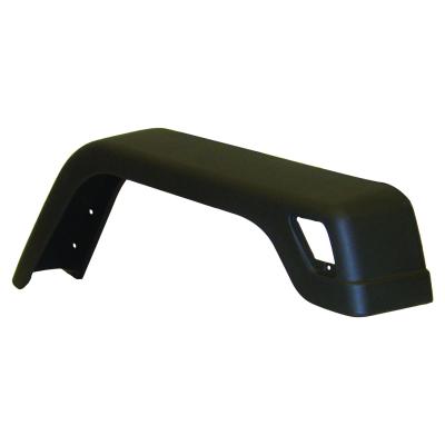Right Front Fender Flare for Jeep 1997-2006 TJ Wrangler, Black Textured, 6-5/8 Inch Crown Automotive