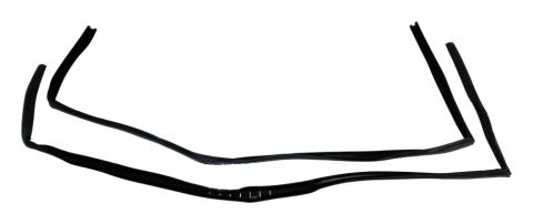 Door Glass Seal Kit for 1997-2006 Jeep TJ Wrangler w/ Full Steel Doors Crown Automotive