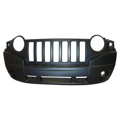 Front Fascia for 2007-2010 Jeep MK Compass w/o Rallye Package, Black Plastic Crown Automotive