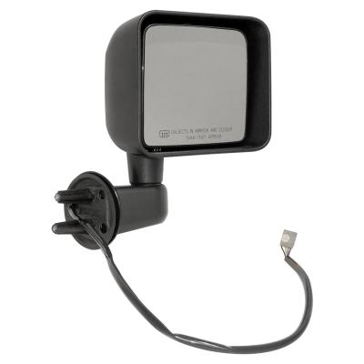 Right Power, Heated, Manual Folding Mirror for 2014 JK Wrangler LHD, Black Crown Automotive