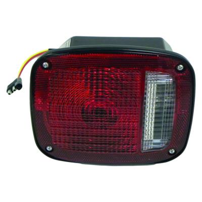 Left Tail Lamp w/ Black Body, w/ License Lamp Window for 1976-80 Jeep CJ-5, CJ-7 Crown Automotive