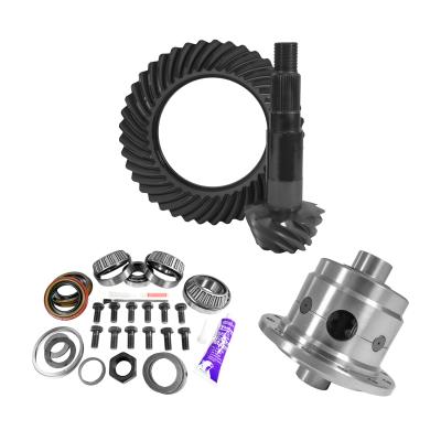 11.25 inch Dana 80 4.56 Rear Ring and Pinion Install Kit 35 Spline Positraction 4.375 inch BRG Yukon Gear &amp; Axle