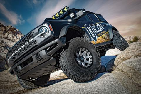 2021-2023 Ford Bronco Rear 1.25-3 Inch Lift V.S. 2.5 Series Coilover Kit Remote Reservoir Icon Vehicle Dynamics