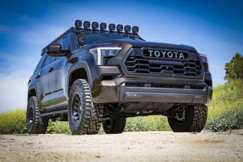 2022-2025 Toyota Tundra 1.25-3.5 Inch Lift 2023-2025 Sequoia 3-4.5 Inch Lift Front V.S. 2.5 Series Coilover Kit Remote Reservoir W  CDEV Pair Icon Vehicle Dynamics