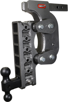 The Boss Torsion Flex 2 Inch Shank 17.5 Inch Drop 1.7K TW 16K Hitch &amp; GH-051 Dual-Ball &amp; GH-0100 Stabilizer Kit Gen Y Hitch