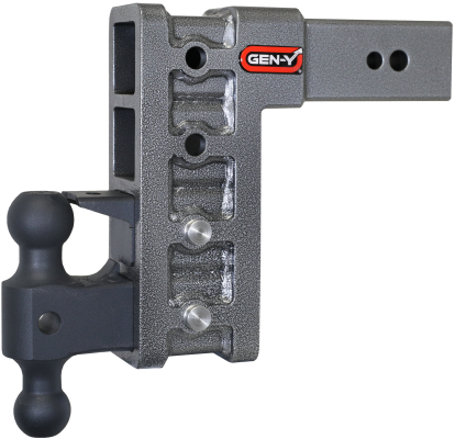Mega Duty 3 Inch Shank 9 Inch Drop 3.5K TW 32K Hitch &amp; GH-0161 Dual-Ball &amp; GH-0162 Pintle Lock Gen Y Hitch
