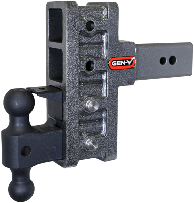 Mega Duty 3 Inch Offset Shank 3 Inch Rise, 6 Inch Drop 3.5K TW 32K Hitch &amp; GH-0161 Dual-Ball &amp; GH-0162 Pintle Lock Gen Y Hitch