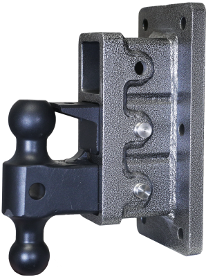 Mega Duty 2.5 Inch Bolt-On 6 Inch Drop 3K TW 21K Hitch &amp; GH-061 Dual-Ball &amp; GH-062 Pintle Lock Gen Y Hitch