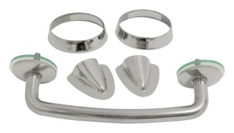 Windshield Tie Down Kit 1997-2006 TJ Wrangler Stainless Steel RT Off Road
