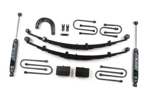 4 Inch Leaf Spring Lift Kit 88-91 Chevy 1/2 Ton SUV 4 Inch Lift Kit Zone Offroad