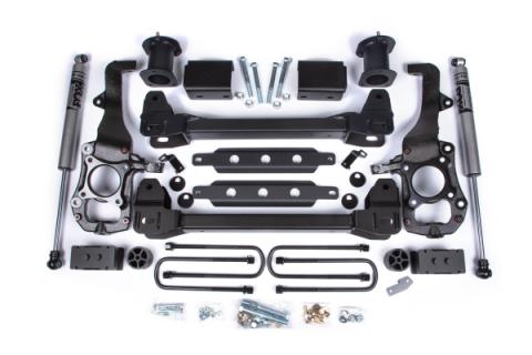 21-24 Ford F-150 2WD 6 Inch Lift Kit 3.25 Inch Rear Lift Block Spacer Front Fox Adv Series Rear Zone Offroad