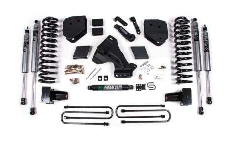 20-22 Ford F-250/F-350 Super Duty 7 Inch Radius Arm Drop Lift Kit Fox Adventure Shocks Gas Zone Offroad