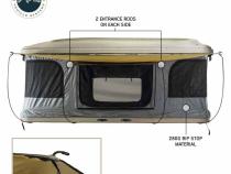 HD Bundu 2 - Hard Shell Pop Up Roof Top Tent, 2 Person, Grey Body and Black Rainfly Overland Vehicle Systems