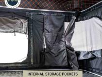 HD Bundu 3 - Hard Shell Pop Up Roof Top Tent, 3 Person, Grey Body and Black Rainfly Overland Vehicle Systems