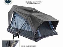 XD Sherpa Solo - Soft Sided Roof Top Tent, 1 Person, Grey Body and Black Rainfly Overland Vehicle Systems