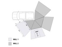 Shop Overland Vehicle Systems Freestanding Driver Side Nomadic 270 LT Awning Wall 1 Overland Vehicle Systems