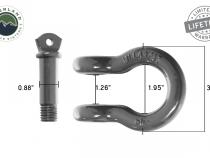 Buy Overland Vehicle Systems Recovery Shackle D Ring 3/4 Inch 4.75 Ton Grey Overland Vehicle Systems