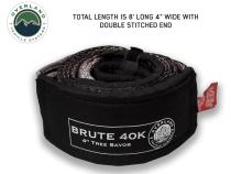 Tree Saver Tow Strap 40,000 lb. Gray With Storage Bag Overland Vehicle Systems