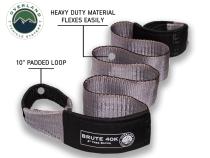 Tree Saver Tow Strap 40,000 lb. Gray With Storage Bag Overland Vehicle Systems