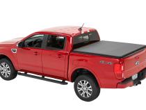 EZ-Roll Soft Tonneau Cover For Ford 2019-2024 Ranger 5.0 Foot Black Tailgate Spoiler Not Included Bestop