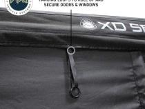 XD Nomadic 270 - Awning Wall 3 W/Black Out, Passenger Side, Black Body, Black Trim W/Storage Bag Overland Vehicle Systems