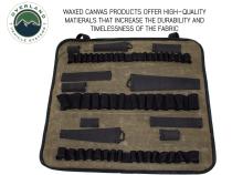 Rolled Socket Organizer Storage Bag - #16 Waxed Canvas Overland Vehicle Systems