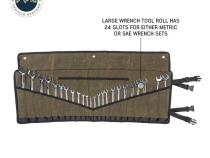 Large Wrench Tool Roll (24 Slot) Number 16 Waxed Canvas Overland Vehicle Systems