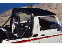 GEO Tracker/Suzuki Sidekick Bikini Top Strapless Standard Targa Style Bikini Top For Geo/Suzuki 1995-1998 Tracker/Sidekick Black Denim Bestop