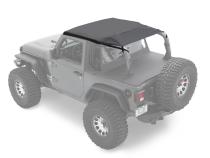 Jeep Wrangler Bikini Top Header Safari Cable Style Bikini Tops For Jeep 2018-2023 Wrangler JL 2 Door Black Diamond Bestop