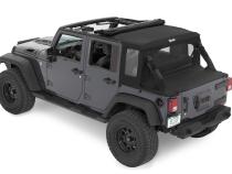 Jeep Wrangler Halftop Soft Tops For Jeep 2007-2018 Wrangler JK 4 Door Black Diamond Bestop
