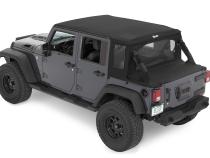 Jeep Wrangler Halftop Soft Tops For Jeep 2007-2018 Wrangler JK 4 Door Black Diamond Bestop
