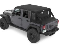 Jeep Wrangler Halftop Soft Tops For Jeep 2007-2018 Wrangler JK 4 Door Black Diamond Bestop