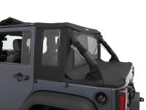 Jeep Wrangler Halftop Soft Tops For Jeep 2007-2018 Wrangler JK 4 Door Black Diamond Bestop