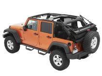 Supertop Ultra Squareback Soft Top For Jeep 2007-2018 Wrangler JK 4 Door Black Bestop