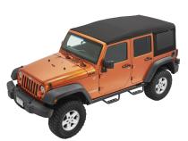 Supertop Ultra Squareback Soft Top For Jeep 2007-2018 Wrangler JK 4 Door Black Bestop