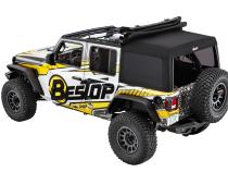 Supertop Ultra Squareback Soft Top For Jeep 2018-Current Wrangler JL 4 Door Black Bestop