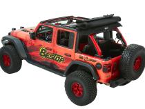 Trektop Ultra Slantback Soft Top For Jeep 2018-Current Wrangler JL 4 Door Black Bestop