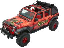 Trektop Ultra Slantback Soft Top For Jeep 2018-Current Wrangler JL 4 Door Black Bestop