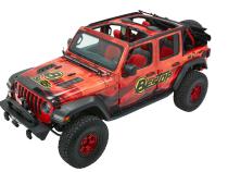 Trektop Ultra Slantback Soft Top For Jeep 2018-Current Wrangler JL 4 Door Black Bestop