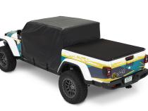 All Weather Jeep Trail Cover For Jeep 2020-2024 Gladiator 4 Door Black Bestop