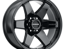 Aluminum Wheels 22x9.5 Addict 942B Gloss Black Multi Spoke 15 Offset 5 on 139.7 Bolt Pattern 106.5 Bore Raceline