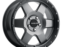 Aluminum Wheels 18x9 Boost 946G Satin Gunmetal Gray 6 Spoke -12 Offset 5 on 127 Bolt Pattern 83.82 Bore Raceline