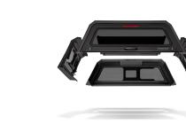 Tacoma Truck Bed Cap SmartCapEVOa Adventure Matte Black For 24-Present Toyota Tacoma 6 Foot Standard Bed RSI SmartCap