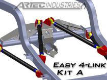 Easy 4 Link Kit A Tube All 1.25 Inch Rod Ends Artec Industries