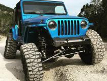 Jeep YJ/TJ Stubby Front Bumper Bare Steel Motobilt