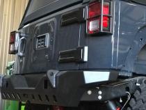 Jeep JK Rear Bumper 07-18 Wrangler JK Crusher Series Bare Steel Motobilt